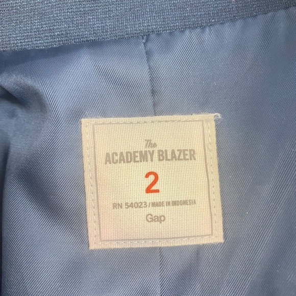 GAP - The Academy Blazer in Navy with Black Trim Size 2 - Picture 4 of 6